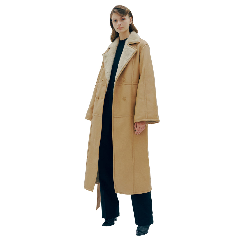 Acne best sale camel coat